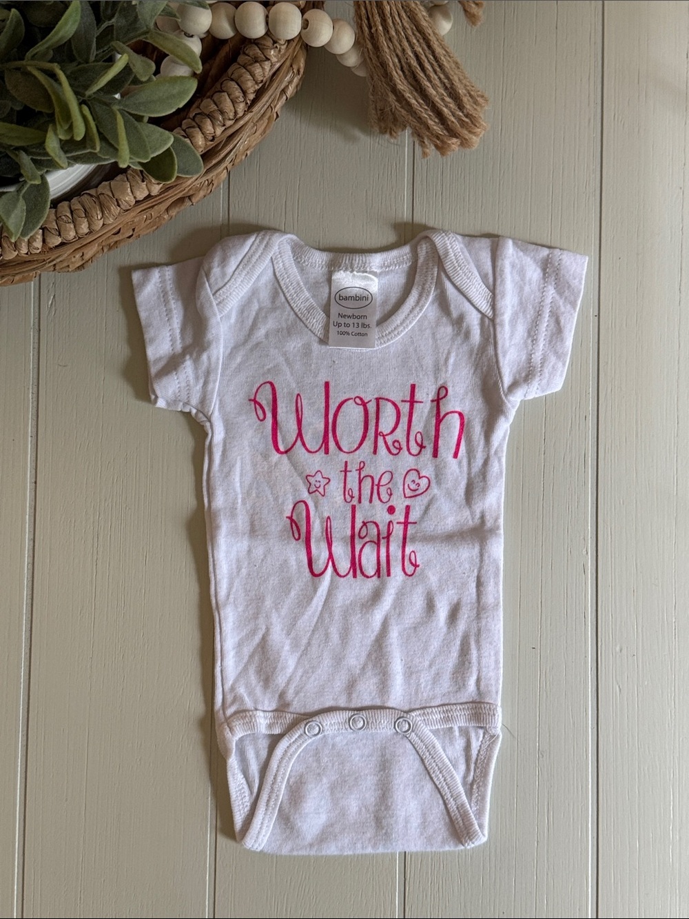"Worth the Wait" Onesie